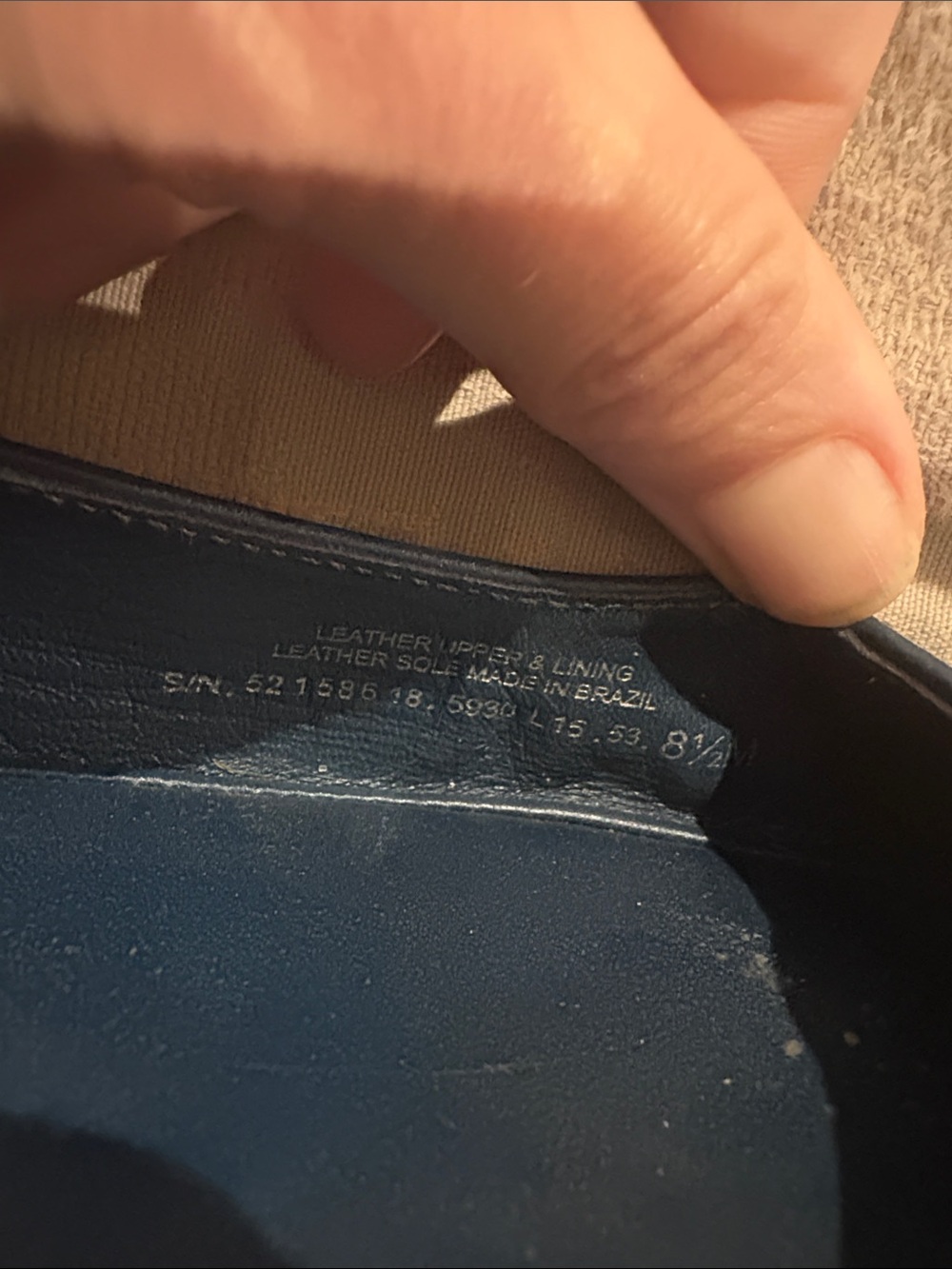Tory Burch Blue Leather Logo Ballet Flats 8.5 - Picture 2 of 10